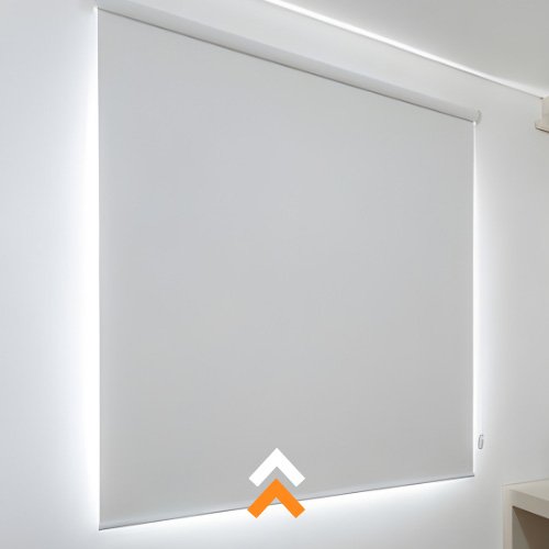 Rolo com blackout branco gelo